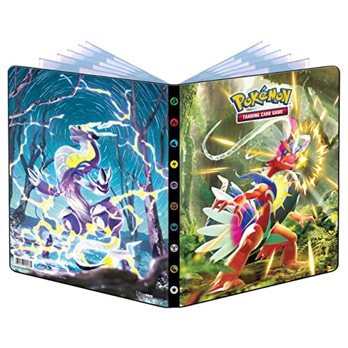 Ultra Pro – Pokémon Schwert und Schild 9-Pocket-Portfolio mit Koraidian und Moridian, schützt und speichert bis zu 90 Pokémon-Sammelkarten in Standardgröße, Sammelkarten und Spielkarten von Pokémon