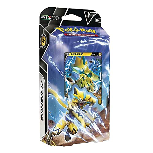 PoKéMoN Zeraora-V Kampfdeck | Battle Deck | 60 Pokemon Karten deutsch | Sammelkarten von Pokémon