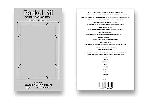 Pokibo's® Centering Tool - Pockt Kit - zur Hilfe bei der Messung der Zentrierung eurer Sammelkarten für PSA, Beckett oder CGC Einsendung - Center Tool von Pokibo's