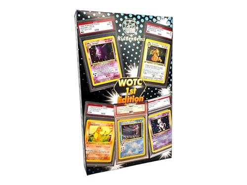 Pokibo's HiddenGems® PSA 1. Edition WOTC Box - Jede Box enthält eine PSA Vintage 1st Edition Karte - H® Graded Card Vintage Box - Originale Karten von Pokibo's