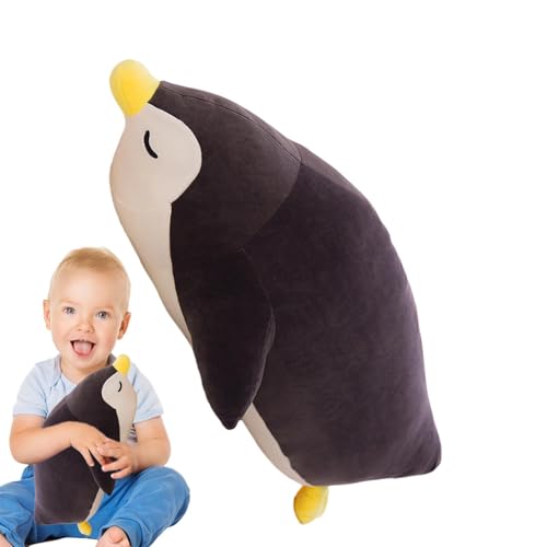 Gefüllter Pinguin -Plüsch, Pinguin -Umarmungskissen, Süßes Tierplüschspielzeug, Weiches Wurfkissen, Mollige Wangen Und Eine Runde Körperpuppe, 35 Cm, 50 Cm, 60 Cm, Blau, Schwarz, Für Kinder Und Erwach von Pokronc