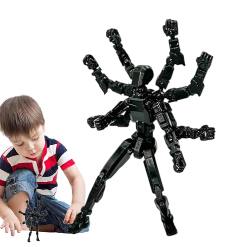 Mehrgelenkige Actionfigur, Bewegliche Figur, Desktop-Sammelfigur Für Kinder, Achtarmige Ganzkörper-Actionfigur Mit Mehreren Gelenken, Einzigartige Desktop-Dekoration, 12 Cm/4,72 Zoll Für Kinder Und Er von Pokronc