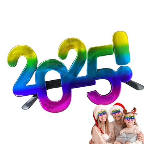 Pokronc 2025 Glasses | New Year Eye Glasses | Cute 2025 Eye Shades | Number Glasses | New Year's Photography Glasses Props | Funny Glasses | 2025 Eye Wear Glasses For Family & Friends von Pokronc