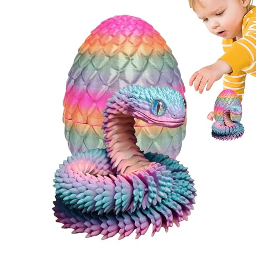 Pokronc 3D Dragon Egg | Dragon Egg Toy | Articulated Gem Dragon Mystery Toys | Dragon Egg Fidget Toy | Detachable Dragon Scale Eggs Toy | Dragon Crystal Dragon with Dragon Egg for Kids Toy von Pokronc