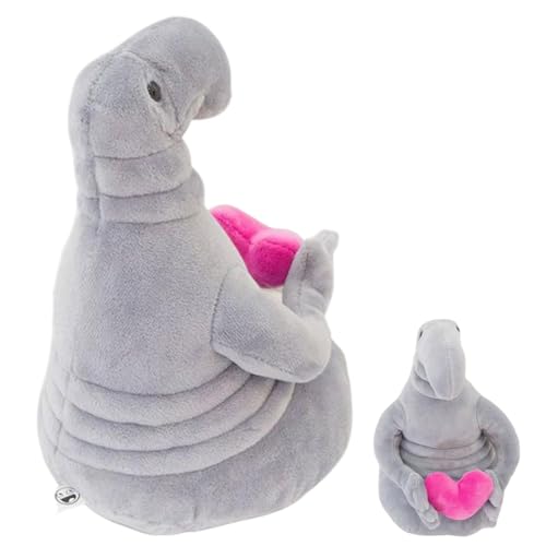 Pokronc Alien-Plüschtier,Alien-Plüschpuppe, Weiches Alien-Kreatur-Kissen, Huggable Space Alien Space Creature Plüschtier Weltraum Stofftier mit Herz Plüschpuppenspielzeug von Pokronc