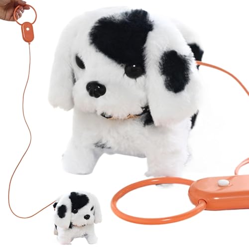 Pokronc Interactive Walking Dog Toy | Realistic Electronic Robot Puppy with Barking & Wagging Tail | Live Pets Toy | Plush Stuffed Animal Dog with Movements | Engaging Robot for Fun Playtime von Pokronc