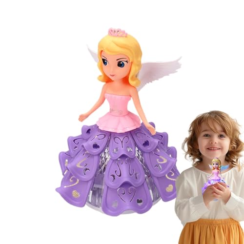 Pokronc Princess Robot Toy | Spining Robot Princess Toy | Princess Light Music Toy | Princess Robot with Music | Dancing Princess with Colorful LED Lights | Enchanting Dancing Princess for Girls Toy von Pokronc