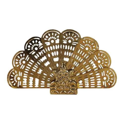 Puppenhaus Fan Kamin Miniatur Kamin Bildschirm Vintage Puppenhaus Dekor Handgefertigte Details Dekorativ Und Funktional Gold 6.5cm/2.56'' Für Männer Frauen von Pokronc