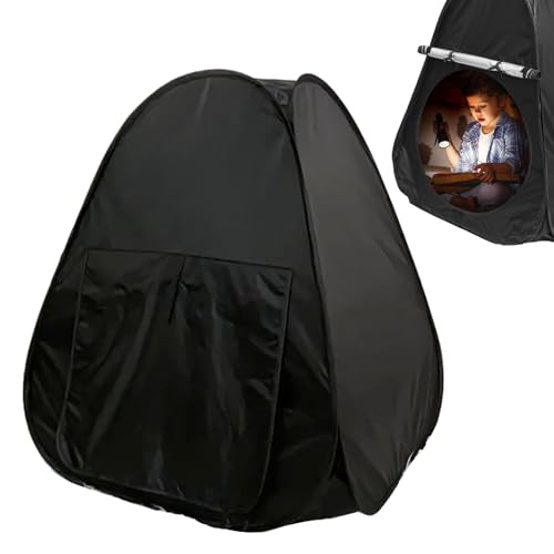 Sensory Tent | Play Tent | Kids Tent | Sensory Corner Children's Tent | Playhouse Sensory Tent | Calm & Dark Environment | Calm Down Corner Hideaway for Kids Play & Sleep Black Tent von Pokronc