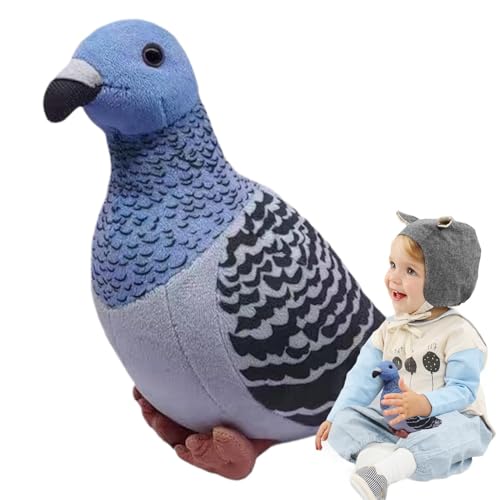 Taubengefüllte Tier, Cartoon Stoffvogelspielzeug, Multifunktional Beruhigende Puppenplüsch, Weiche Und Gemütliche Pigeonplüsch, Kuschelkuschel, 4,72 X 6,69 X 8,66 Zoll Große Geschenke Für Alle Altersg von Pokronc