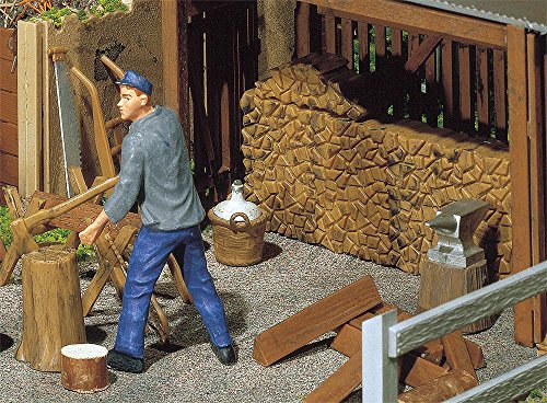 Pola 333213 Pile of Wood & Tools G Scale Building Kit Bauset, Mehrfach, Small von POLA