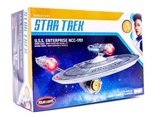 Polar Light - PLLS0971 - Star Trek Discovery Model Kit Befestigungssatz U.S.S Enterprise NCC 1701 Snap Kit - Multicolor - Lights Befestigungssatz Modell im Bausatz - Multicolor - 19cm Maßstab 1/2500 von Polar Lights