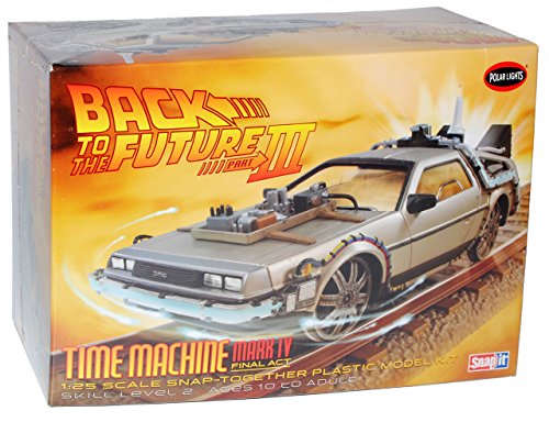 Polar Lights Delorean DMC Zurück in die Zukunft Teil III Kit Bausatz 1/25 1/24 Amt Modell Auto mit individiuellem Wunschkennzeichen von Polar Lights