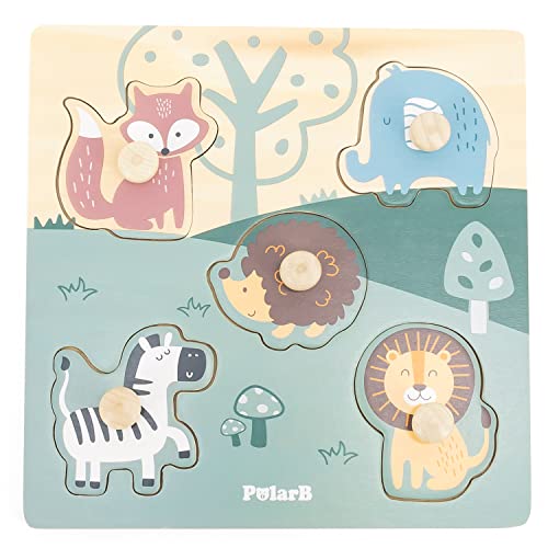 PolarB 44068 Flat Puzzle-Animals von PolarB