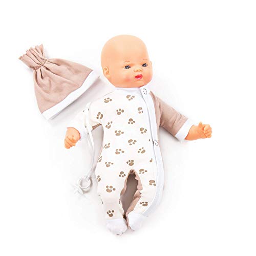 Polesie 80448 Puppe Little Sweety Softbody mit Schnuller, 28cm von Polesie