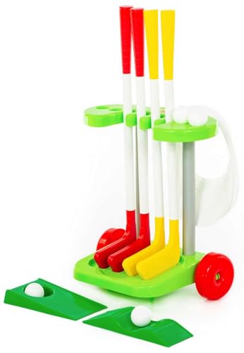 Polesie Golf-Set 14-TLG. mit Golfschläger Golfbälle Kinder Spielzeug Kunststoff von Polesie