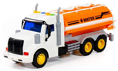 Polesie Tankwagen LKW Kinder Spielzeug Profi orange Schwungrad Fahrzeug mit Licht Sound von Polesie