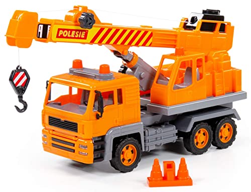 Polesie Teleskop-Kran LKW Kinder Spielzeug Nr. 2 Special Schwungrad Fahrzeug mit Zubehör von Polesie