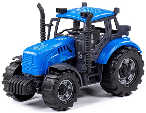 Traktor Kinder Spielzeug Progress Trecker Schlepper blau Schwungrad Fahrzeug +3J von Polesie