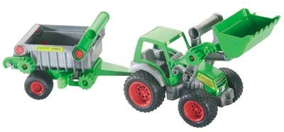 Traktor mit Frontlader und Kipper von wadertoys von Polesie