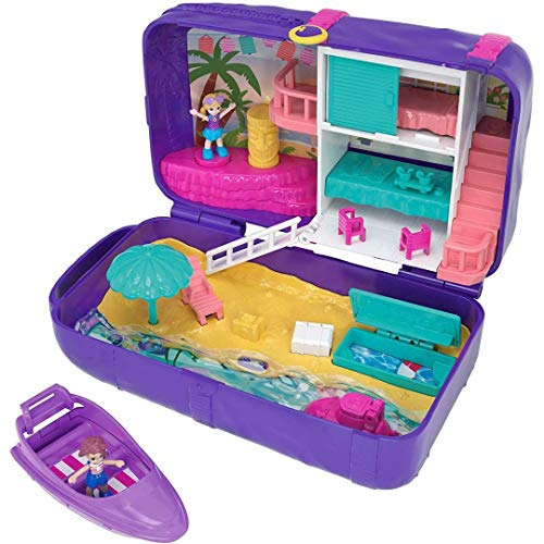 Polly Pocket FRY40 Hidden Places Strand Rucksack Spielset, Lila von Polly Pocket