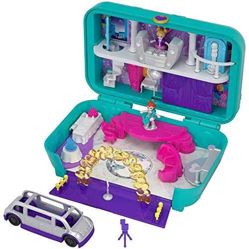 Polly Pocket FRY41 - ​Tanz-Party Spielset mit Zubehör, zum Spielen und Mitnehmen, Spielzeug ab 4 Jahren von Polly Pocket