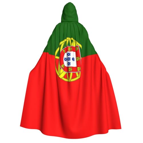 Kapuzenumhang mit portugiesischer Flagge, für Herren und Damen, Kapuzenumhang, Halloween, Cosplay, Karneval, Mottopartys von PoltEdaro