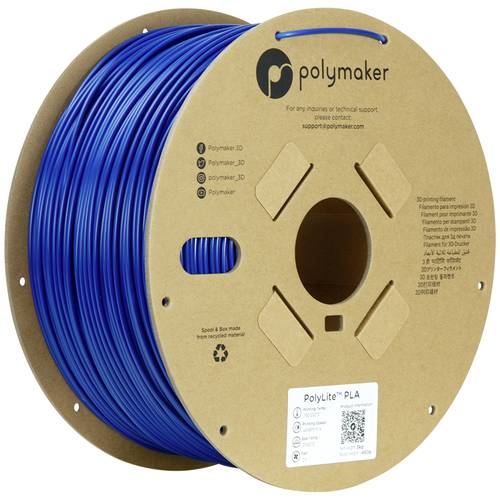 Polymaker PA02041 Filament PLA hohe Steifigkeit, hohe Zugfestigkeit 2.85mm 3000g Blau PolyLite™ 1St. von Polymaker