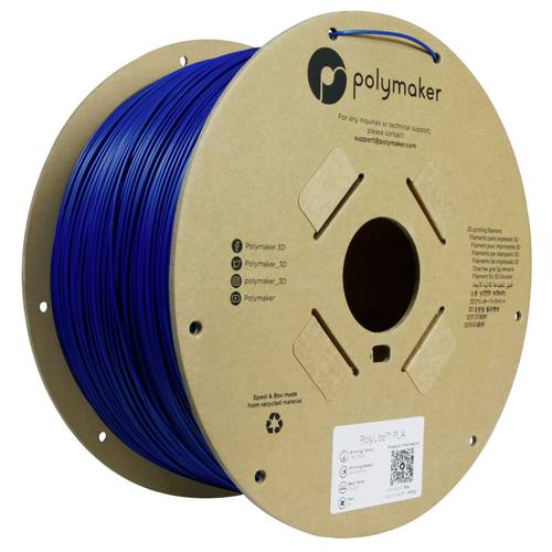 Polymaker PA02067 Filament PLA hohe Steifigkeit, hohe Zugfestigkeit 1.75mm 3000g Blau PolyLite™ 1St. von Polymaker