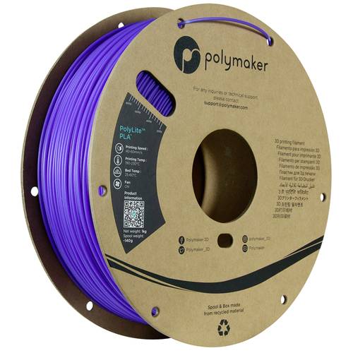 Polymaker PA02071 Temperature Color Changing Filament PLA Farbwechsel 1.75mm 1000g Purple, Pink, Tra von Polymaker