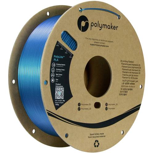 Polymaker PA02083 Starlight Filament PLA Mehrfarbig, Farbwechsel 1.75mm 1000g Starlight Neptune Poly von Polymaker