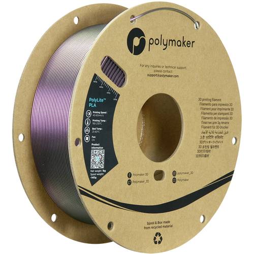 Polymaker PA02084 Starlight Filament PLA Mehrfarbig, Farbwechsel 1.75mm 1000g Starlight Nebula PolyL von Polymaker