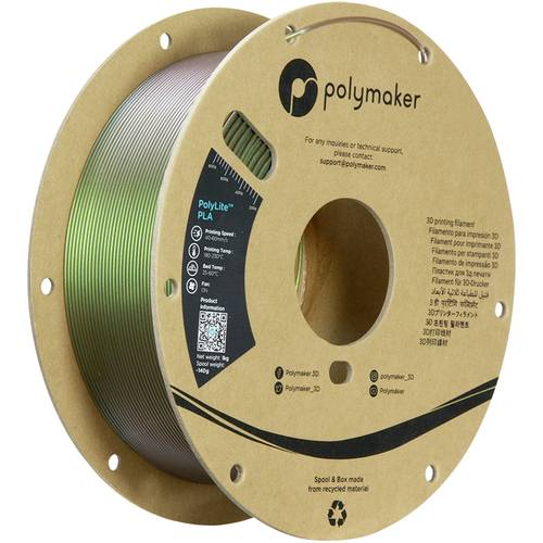 Polymaker PA02086 Starlight Filament PLA Mehrfarbig, Farbwechsel 1.75mm 1000g Starlight Meteor PolyL von Polymaker