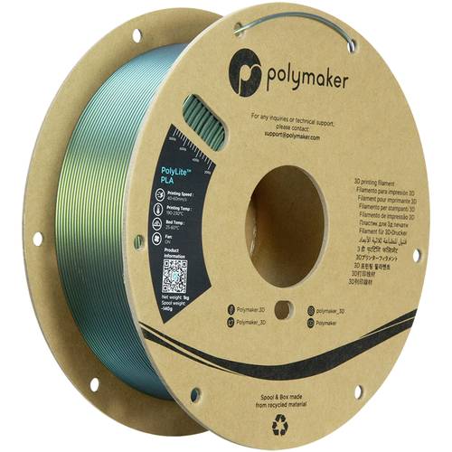 Polymaker PA02087 Starlight Filament PLA Mehrfarbig, Farbwechsel 1.75mm 1000g Starlight Aurora PolyL von Polymaker