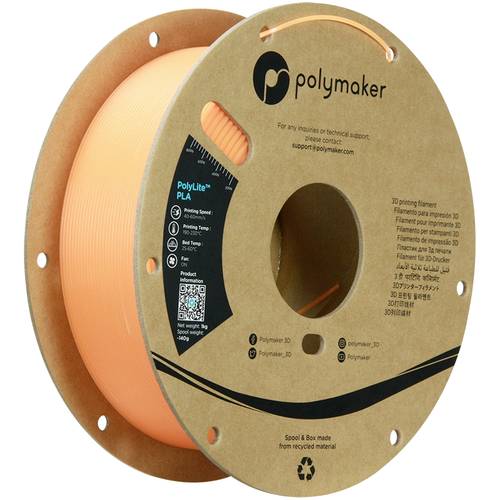 Polymaker PA02090 Luminous Filament PLA nachleuchtend 1.75mm 1000g Leucht-Orange PolyLite™ 1St. von Polymaker