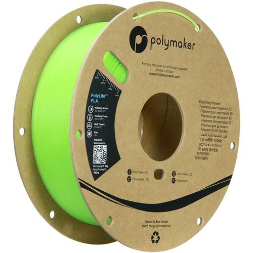 Polymaker PA02091 Luminous Filament PLA nachleuchtend 1.75mm 1000g Leuchtgrün PolyLite™ 1St. von Polymaker