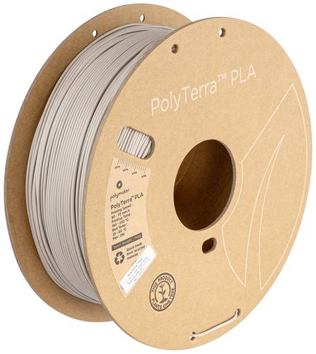 Polymaker PA04002 Muted Filament PLA geringerer Kunststoffgehalt, Matt 1.75mm 1000g Muted White Poly von Polymaker