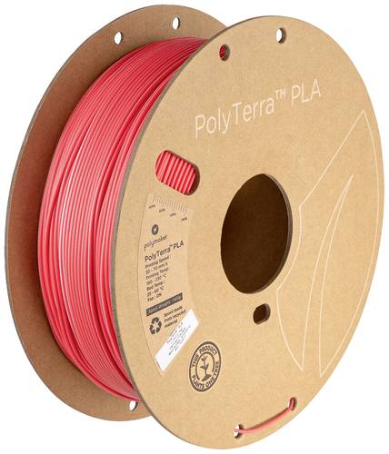 Polymaker PA04017 Dual Filament PLA geringerer Kunststoffgehalt, Matt 1.75mm 1000g Flamingo, Pink, R von Polymaker