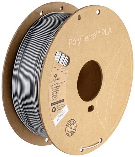 Polymaker PA04020 Dual Filament PLA geringerer Kunststoffgehalt, Matt 1.75mm 1000g Shadow Black, Wei von Polymaker