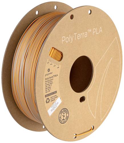 Polymaker PA04024 Dual Filament PLA geringerer Kunststoffgehalt, Matt 1.75mm 1000g Foggy Orange, Gra von Polymaker