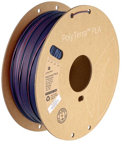 Polymaker PA04026 Dual Filament PLA geringerer Kunststoffgehalt, Matt 1.75mm 1000g Mixed Berries, Ro von Polymaker