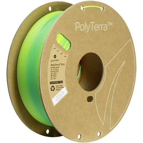 Polymaker PA04036 Gradient Filament PLA geringerer Kunststoffgehalt, Matt, Mehrfarbig 1.75mm 1000g S von Polymaker