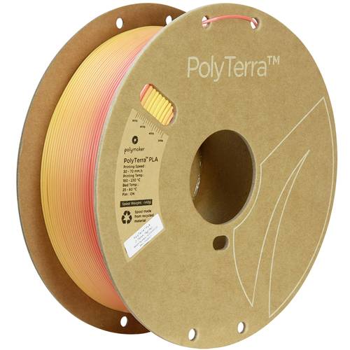 Polymaker PA04037 Gradient Filament PLA geringerer Kunststoffgehalt, Matt, Mehrfarbig 1.75mm 1000g F von Polymaker