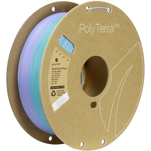 Polymaker PA04038 Gradient Filament PLA geringerer Kunststoffgehalt, Matt, Mehrfarbig 1.75mm 1000g W von Polymaker