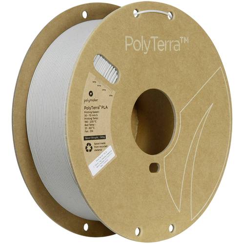 Polymaker PA04043 Marble Filament PLA geringerer Kunststoffgehalt, Matt, Mehrfarbig 1.75mm 1000g Mar von Polymaker