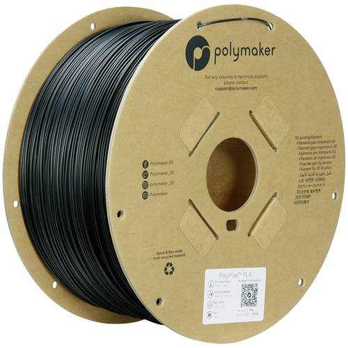 Polymaker PA06024 Filament PLA, Tough PLA schlagfest 1.75mm 3000g Schwarz PolyMax™ 1St. von Polymaker