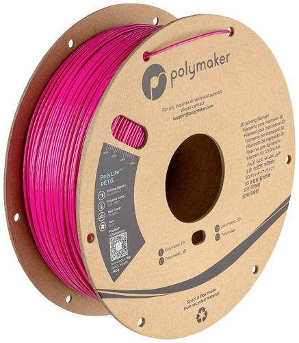 Polymaker PB01039 Filament PETG hitzebeständig, hohe Steifigkeit 1.75mm 1000g Magenta PolyLite™ 1St. von Polymaker