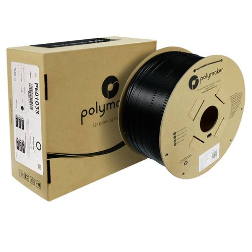 Polymaker PE01033 Filament ABS hitzebeständig, schlagfest, geruchsarm 1.75mm 3000g Schwarz PolyLite von Polymaker