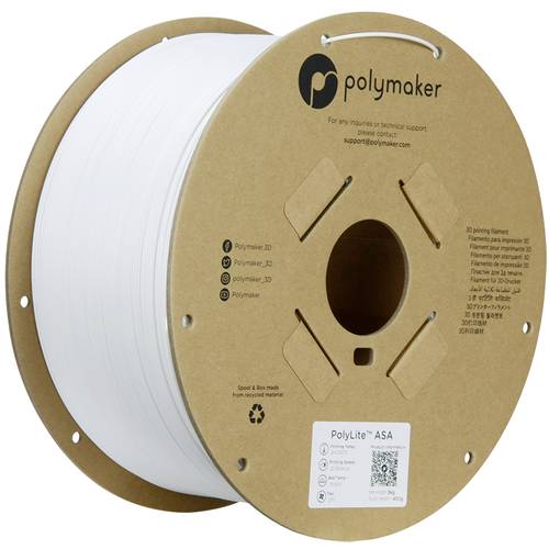 Polymaker PF01021 White Filament ASA UV-beständig, witterungsbeständig, hitzebeständig, schlagfes von Polymaker