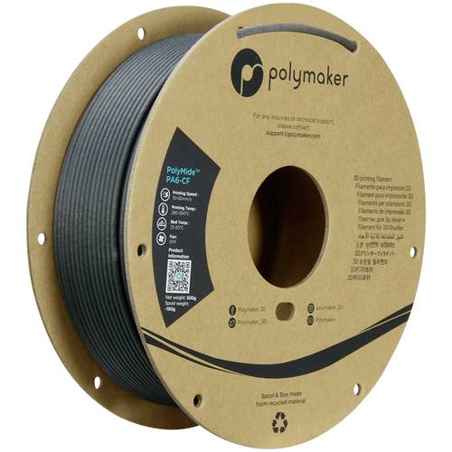 Polymaker PG03002 Filament PA6-CF chemisch beständig, hitzebeständig, Kohlefaserverstärkt 2.85mm von Polymaker